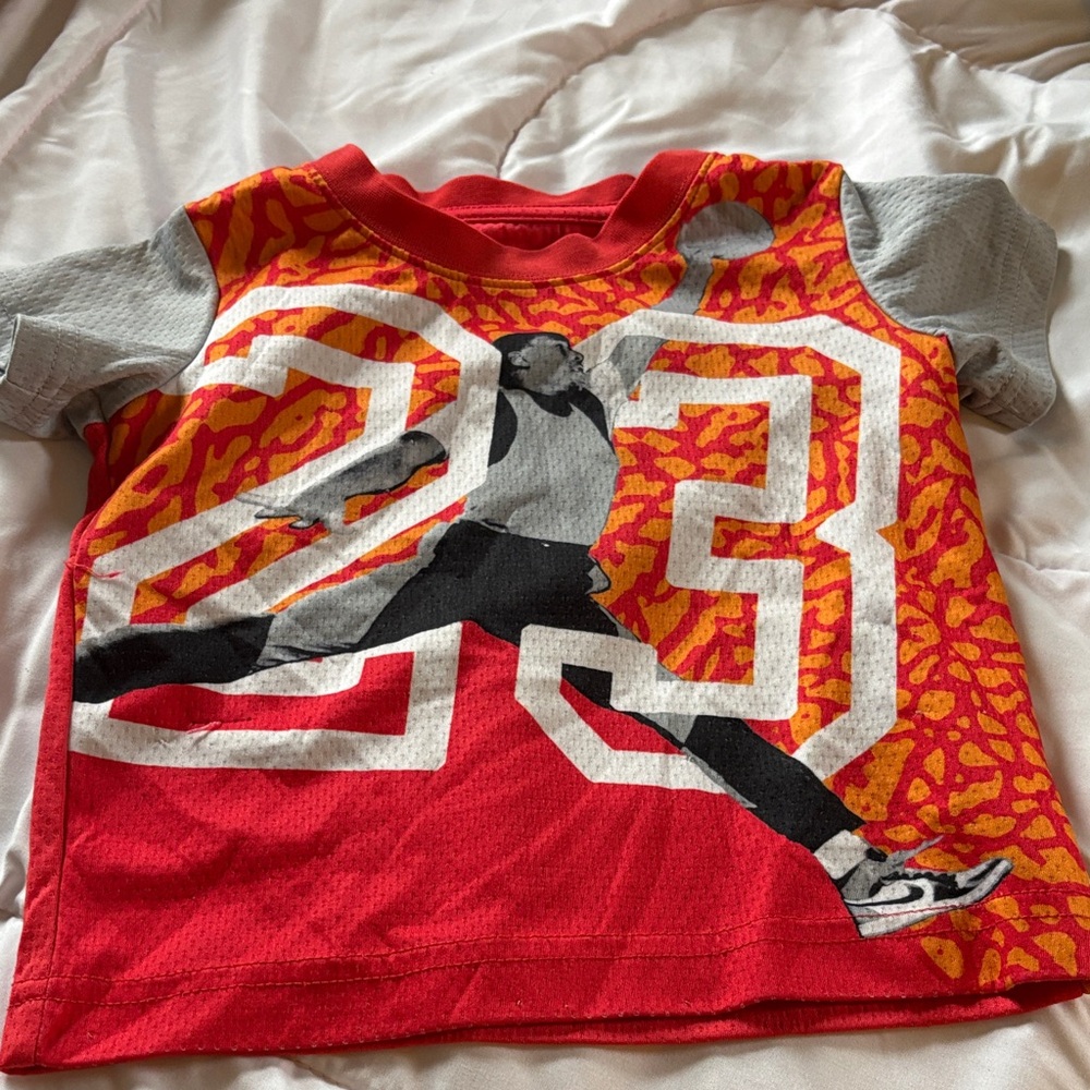 And1 Red and Gray Boys' Short Sleeve Basketball Graphic Tee